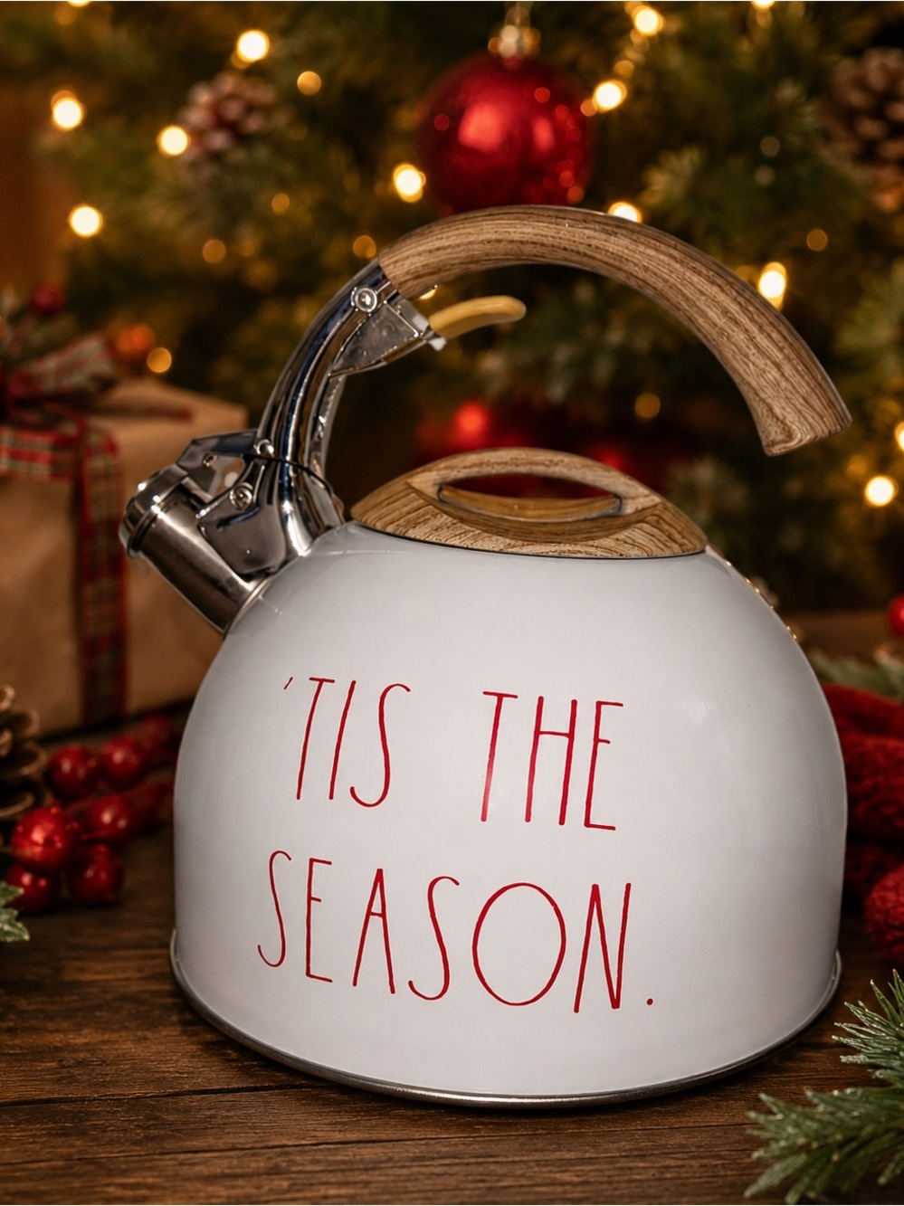 RAE DUNN ‘TIS THE SEASON. TEA POT
